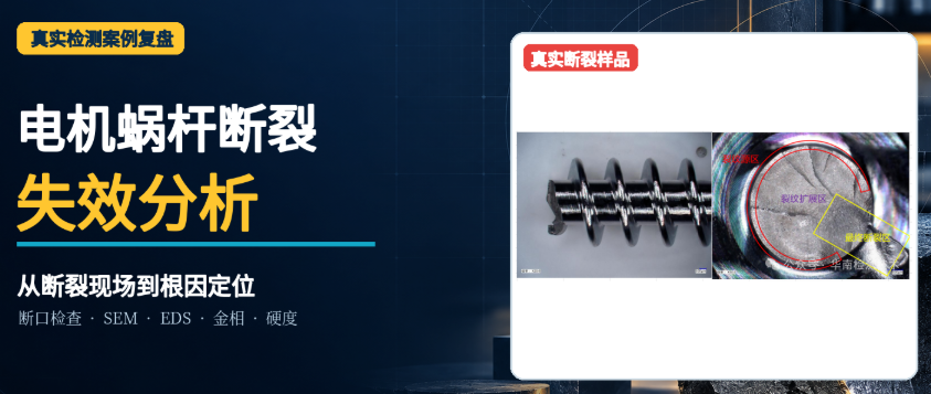 电机蜗杆断裂失效分析