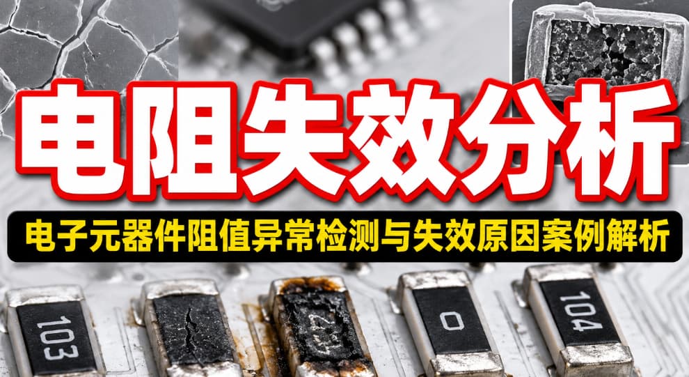 电阻失效分析：电子元器件阻值异常检测与失效原因案例解析