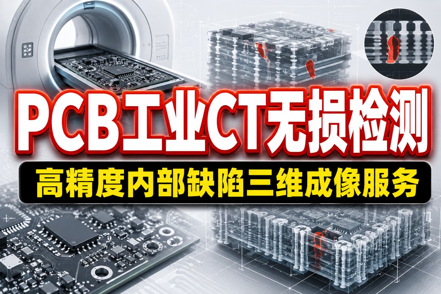 PCB工业CT无损检测 | 高精度内部缺陷三维成像服务 - 华南检测