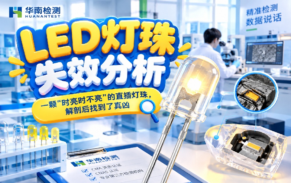 LED灯珠失效分析：一颗"时亮时不亮"的直插灯珠，解剖后找到了真凶