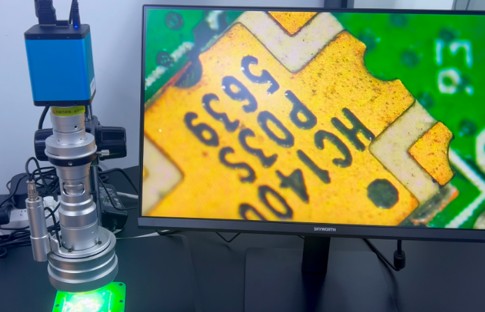 高倍光学显微镜对失效PCB进行全方位外观检查