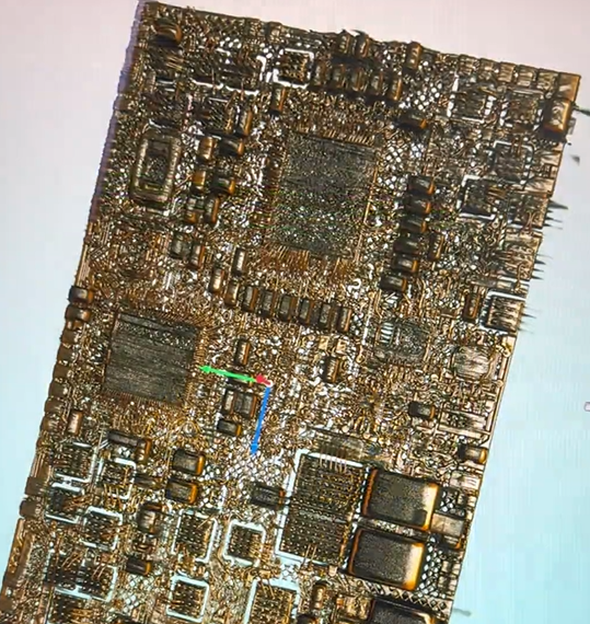 PCBA板CT扫描,看到PCB内部各层的铜箔走线布局、过孔位置及连接关系 PCBA板CT扫描,看到PCB内部各层的铜箔走线布局、过孔位置及连接关系