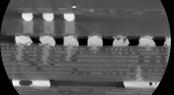 工业CT定位PCB内部短路层