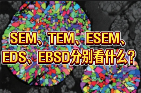 SEM、TEM、EDS、EBSD分别看什么
