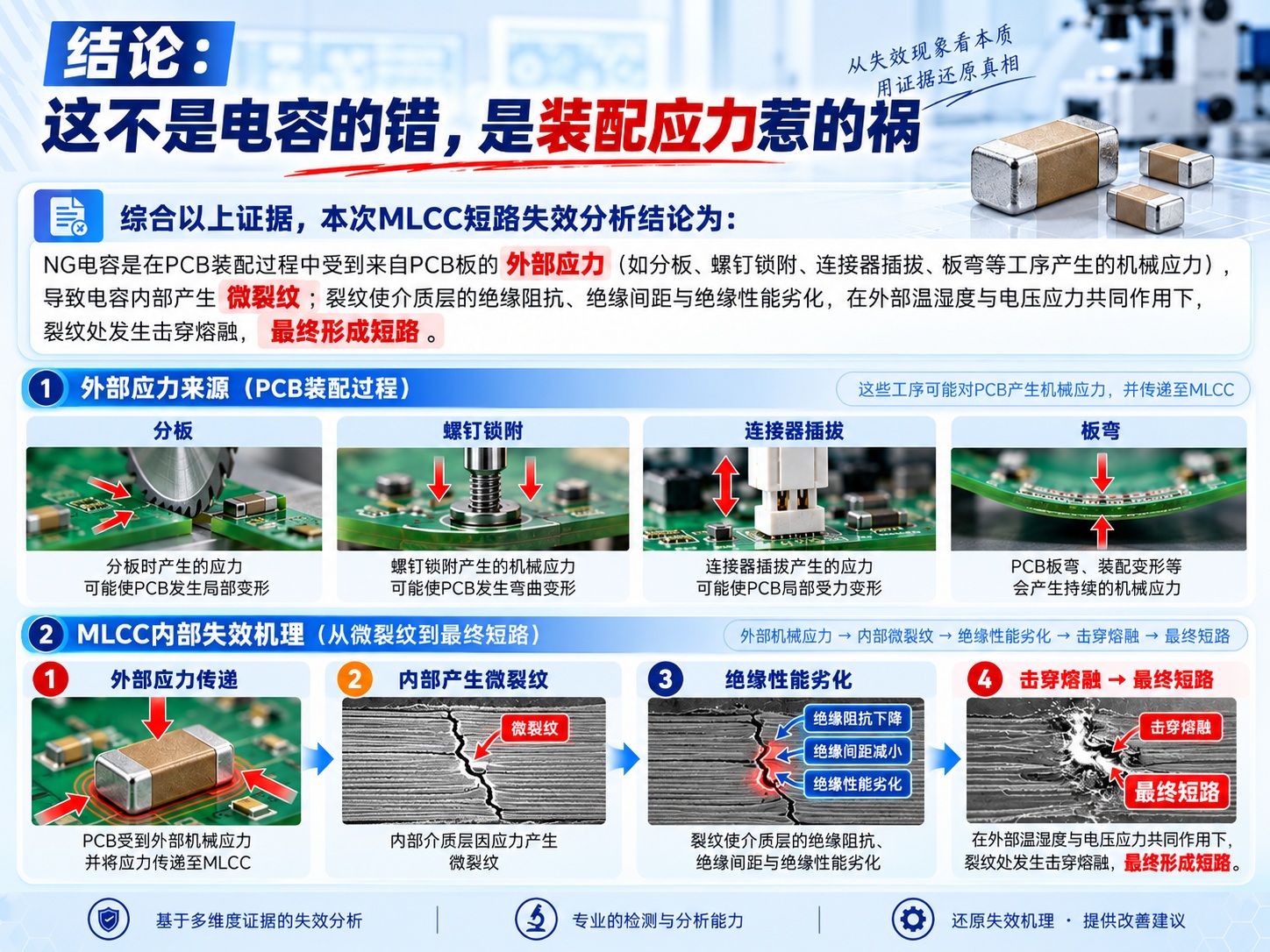 MLCC短路失效分析